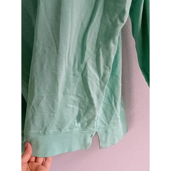 Sweaty Betty Simhasana Pullover in a mint green color small teal beachy coastal - Picture 6 of 10